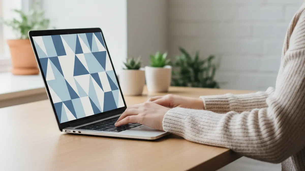 Eine Person füllt am Laptop den Fragebogen zur steuerlichen Erfassung in ELSTER aus, um die Selbstständigkeit anzumelden.